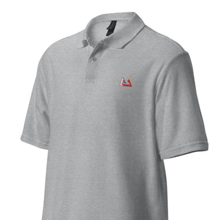 Bahrain Circuit Sectors with DRS Zones and Flag F1 Embroidered Unisex Pique Polo Shirt