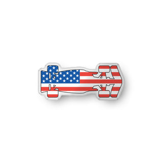 16-inch USA flag formula racing car custom-shaped pillow