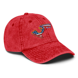 Circuit of the Americas (COTA) Circuit Sectors with DRS Zones and US Flag F1 Embroidered Vintage Denim Cap