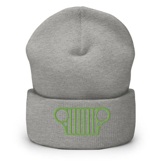 Jeep CJ Grill Embroidered Cuffed Beanie