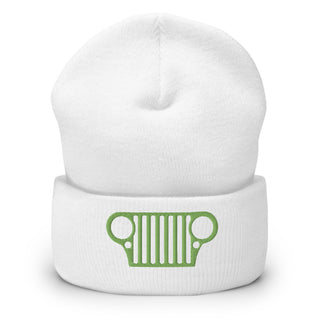 Jeep CJ Grill Embroidered Cuffed Beanie