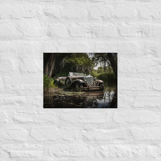 Abandoned Vintage Car in the Bayou Poster