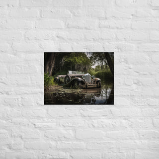 Abandoned Vintage Car in the Bayou Poster