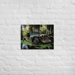 Abandoned Classic Roadster in the Bayou Poster