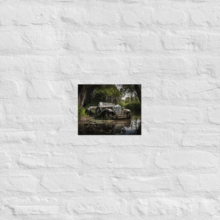 Abandoned Vintage Car in the Bayou Poster