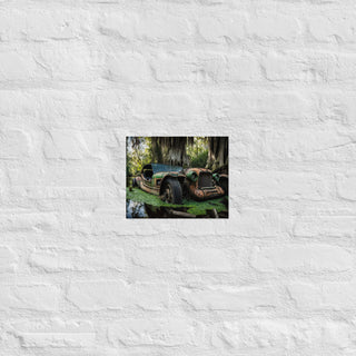 Abandoned Classic Roadster in the Bayou Poster