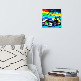Colorful F1 Car Metal Print