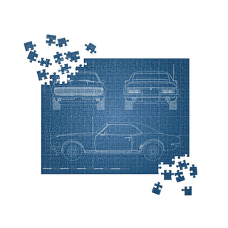 1968 Camaro Blueprint Jigsaw Puzzle