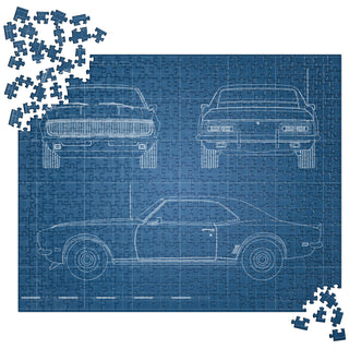 1968 Camaro Blueprint Jigsaw Puzzle