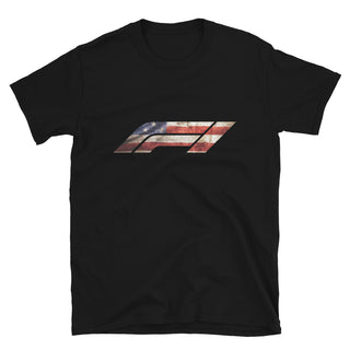 American Flag Formula 1 Short-Sleeve Unisex T-Shirt
