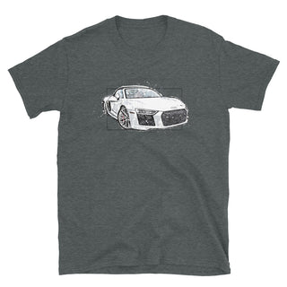 Sketched Audi R8 Short-Sleeve Unisex T-Shirt