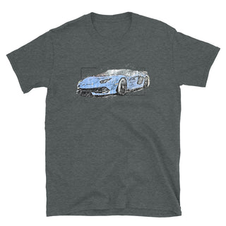 Sketched Lamborghini Huracan Short-Sleeve Unisex T-Shirt