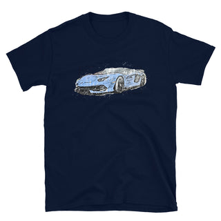 Sketched Lamborghini Huracan Short-Sleeve Unisex T-Shirt