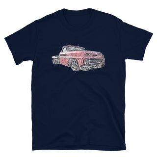 Sketched Chevy Flatbed Short-Sleeve Unisex T-Shirt