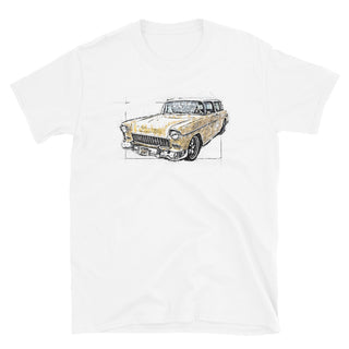 Sketched Chevy Nomad Short-Sleeve Unisex T-Shirt