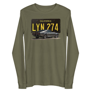 Elanor Shelby GT500 with License Plate Long Sleeve Unisex T-Shirt